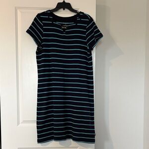Talbots Blue Striped Dress